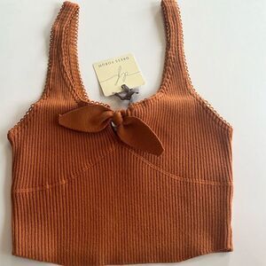 Nwt Cindi front knot tank top , fall color tank top